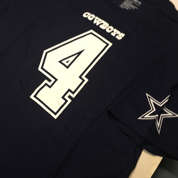 Dallas Cowboys Dak Prescott blue T-shirt - Picture 2 of 4